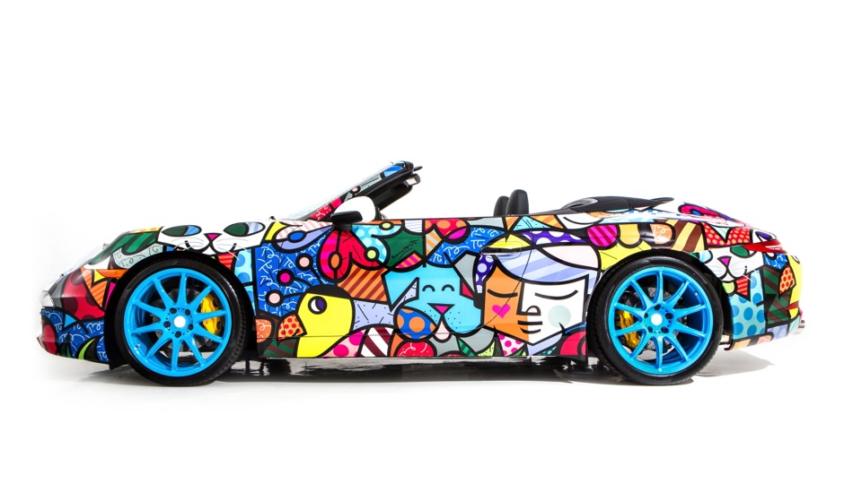 Porsche 911 Cabriolet Art Car by Romero Britto (2012)